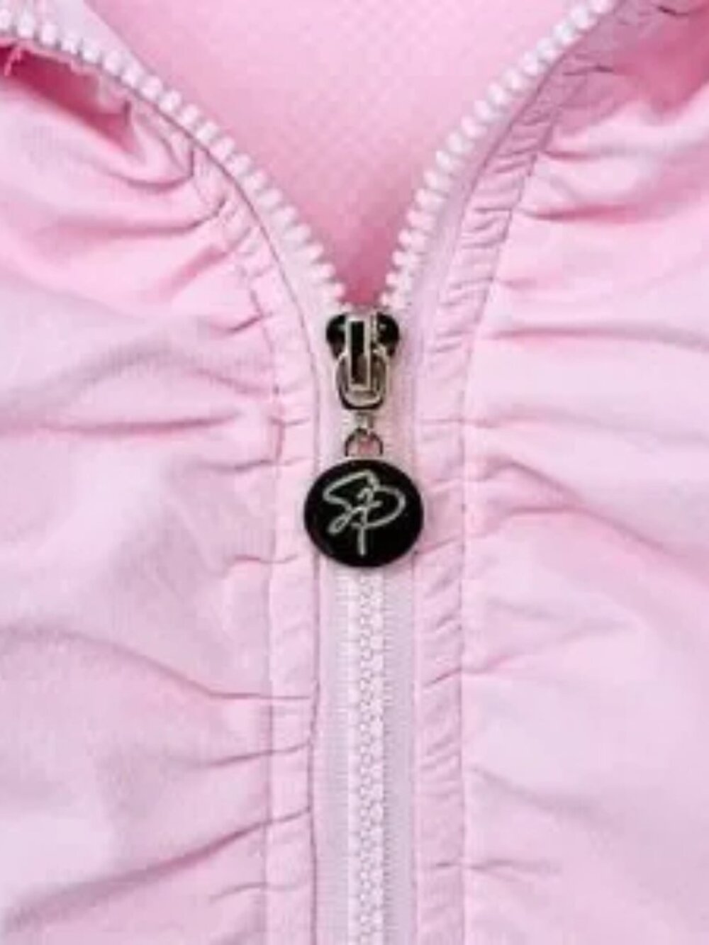Sport Quarter Zip Pink Sleeveless Top - Picture 4 of 5